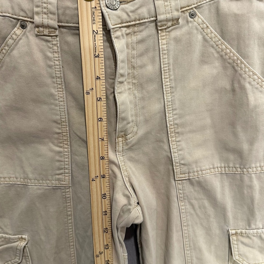 Pull Bear Tan Cargo Pants Drawstring Hem Utility … - image 8
